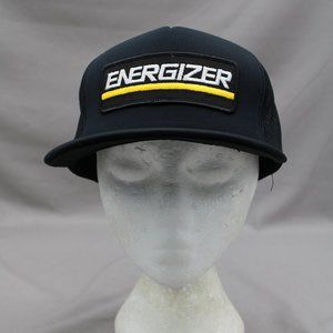 Vintage Patched Trucker Hat - Energizer Batteries - Adult Snapback